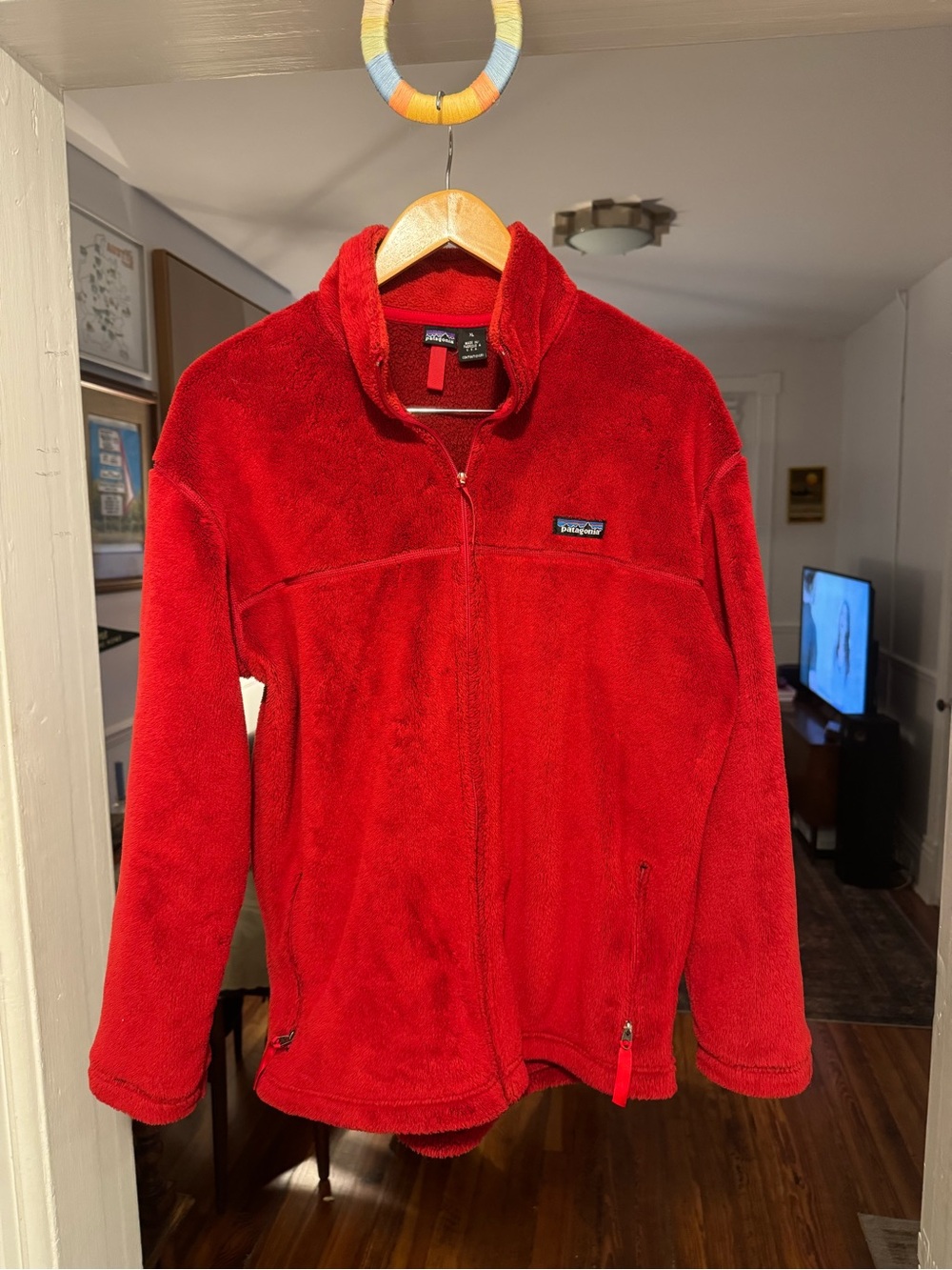 Vintage Patagonia R2 Red Full-Zip Fleece Jacket made in USA